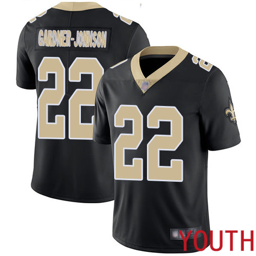 New Orleans Saints Limited Black Youth Chauncey Gardner Johnson Home Jersey NFL Football #22 Vapor Untouchable Jersey->youth nfl jersey->Youth Jersey